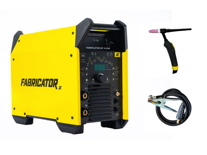 ESAB Fabricator ET 410iP WIG-Schweißinverter mit Bedienfeld und Tragegriff